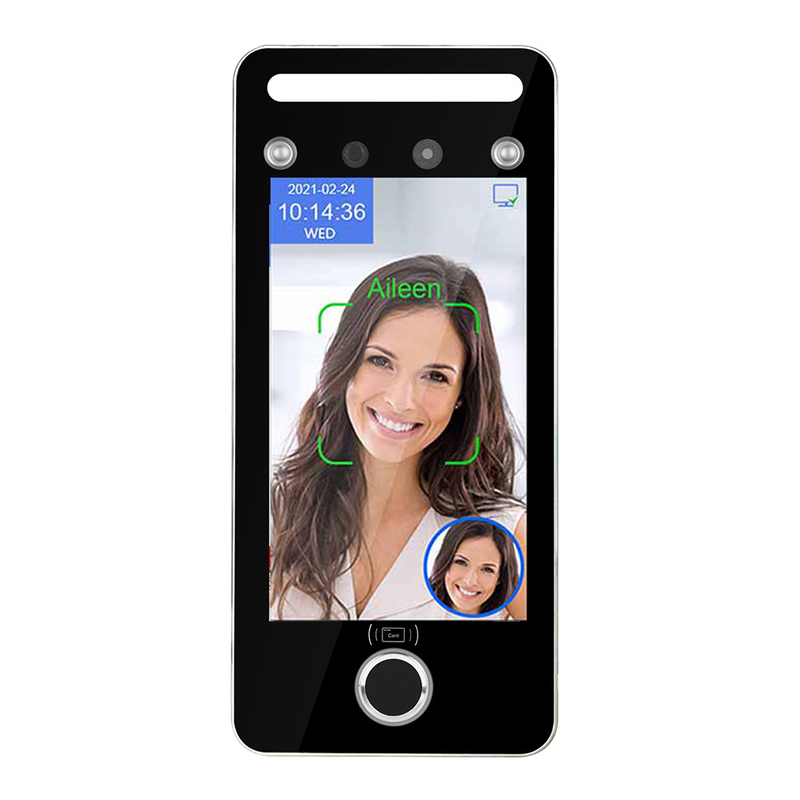 Прибор отпечатка пальцев распознавания лиц экрана касания 4,3 дюйма для доступа компании
